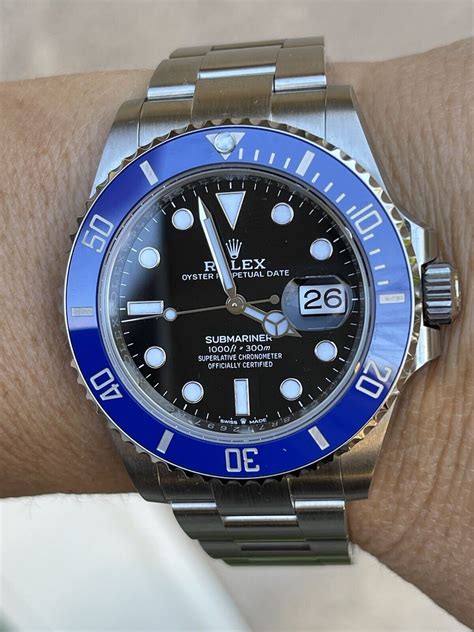 blue bezel rolex submariner|rolex submariner blue bezel price.